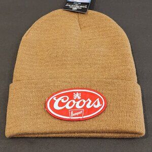 Coors Knit Cuffed Beanie in Caramel